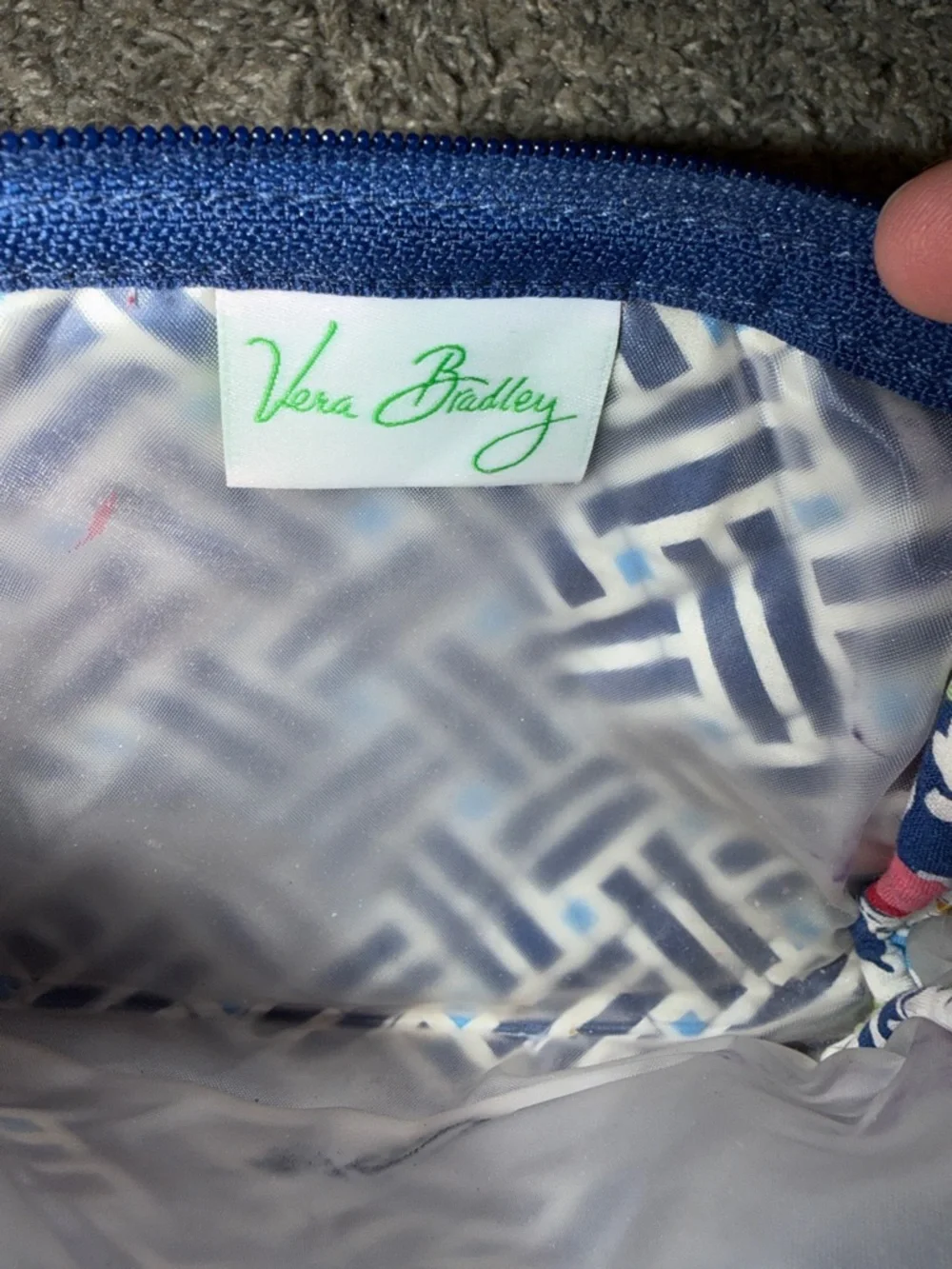 Vera Bradley Summer Cottage Cosmetic Zip Pouch